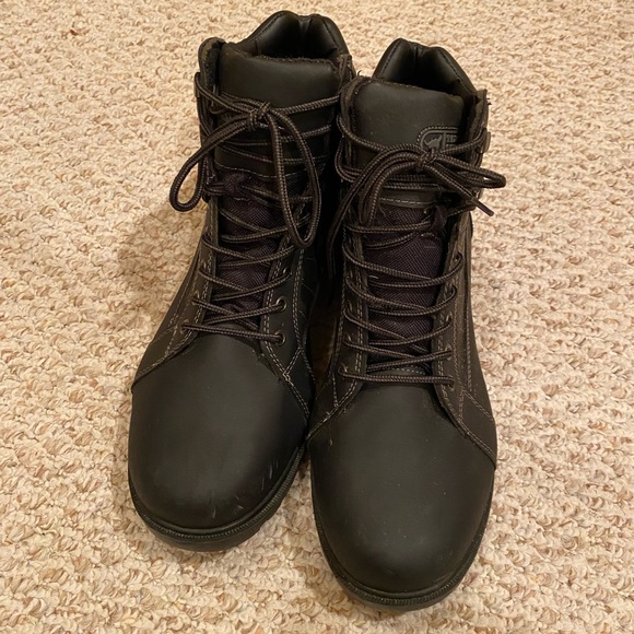 texas steer black boots